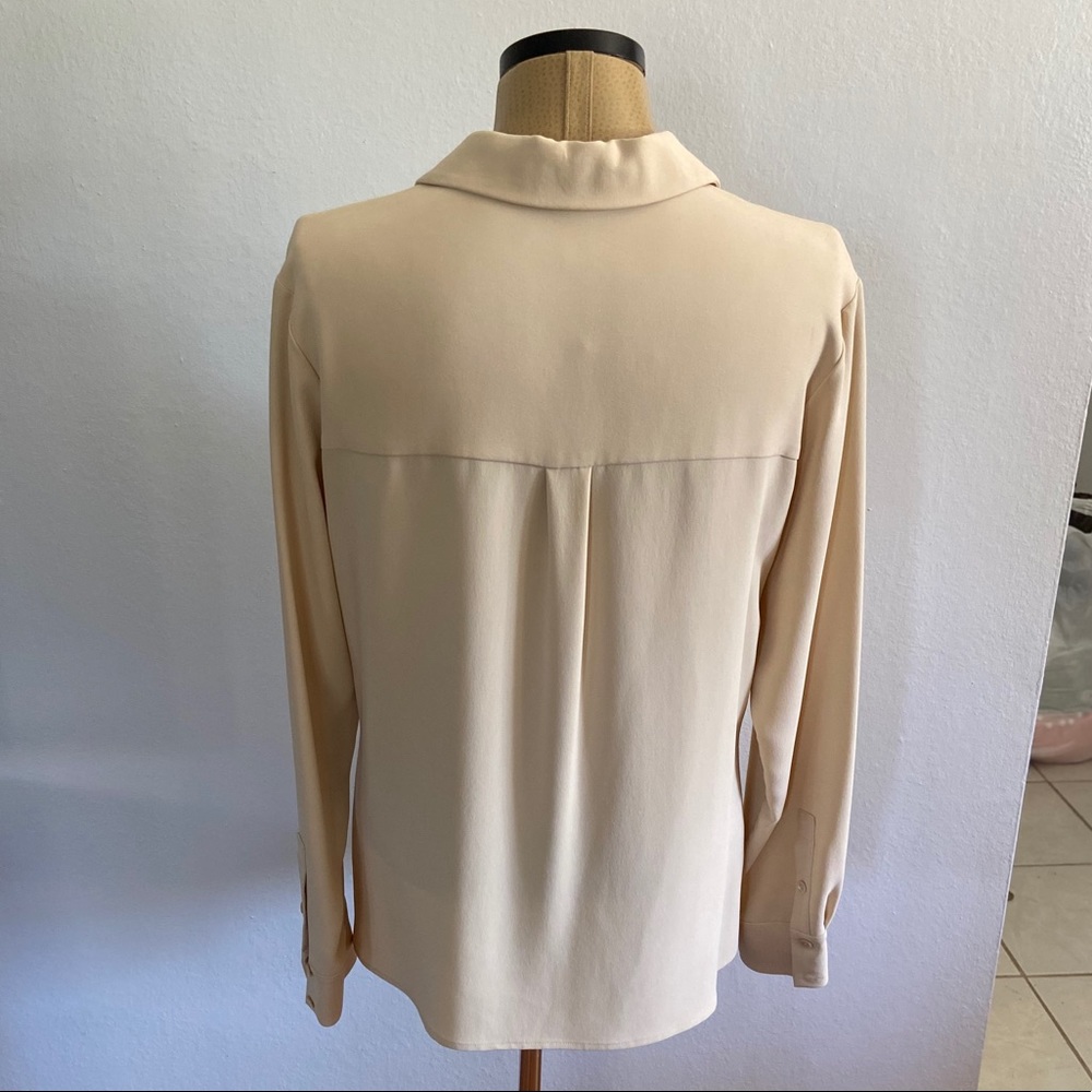 Talora Silk Button Down Blouse - image 2